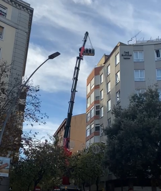 Intervención técnica en altura en Barcelona